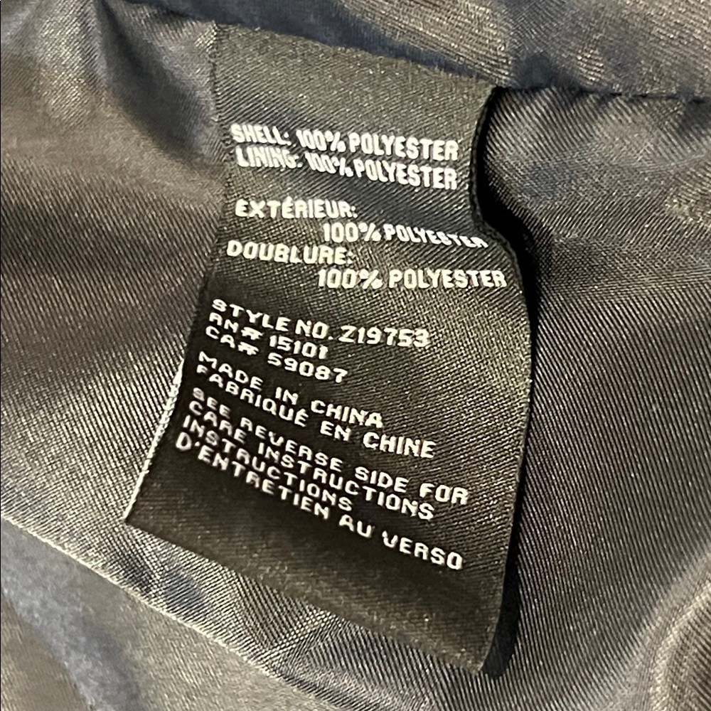 NWT Jones New York Black/Cream Jacket Size Large Rain Waterproof Lightweight - Picture 14 of 16